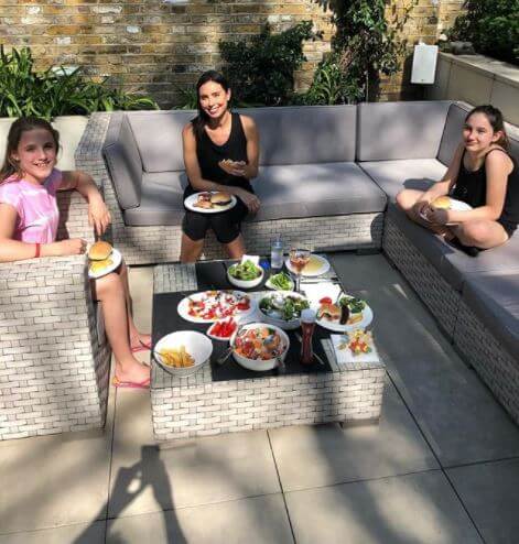 Patricia Charlotte's mom, Christine Lampard with her other two sisters, Luna Lampard and Isla Lampard.